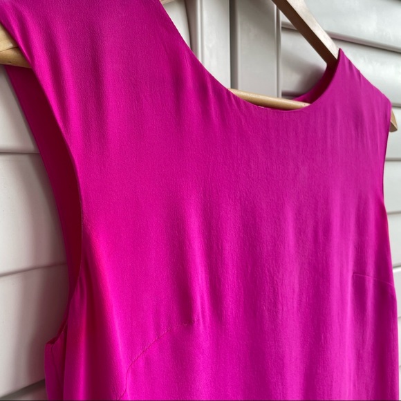 Cynthia Rowley 100% Silk Hot Pink Size 2 Dress - Picture 3 of 8